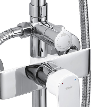 Duschgarnitur REA BLOOM WHITE CHROME  5