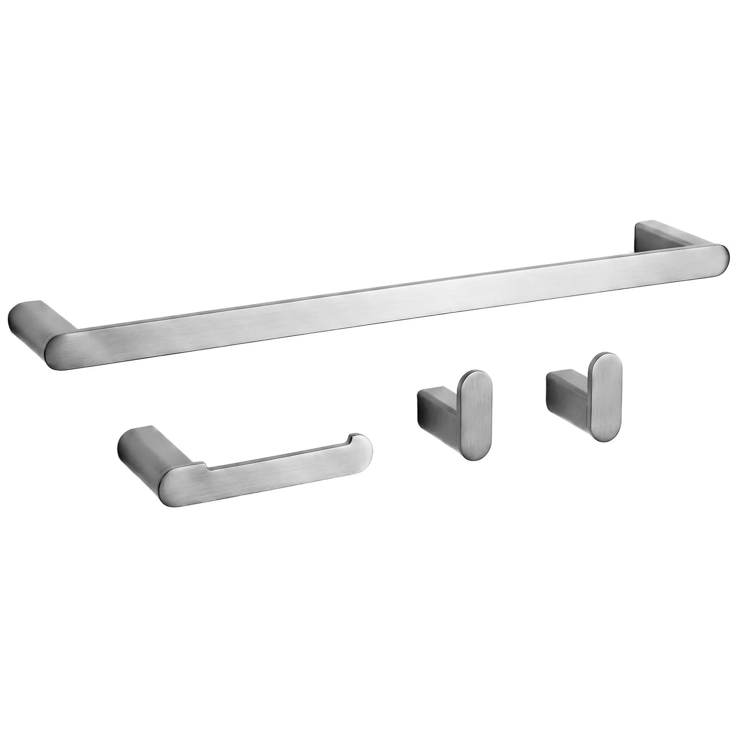 Badezimmer-Accessoire-Set Mati Brush Nickel 4-teilig  9