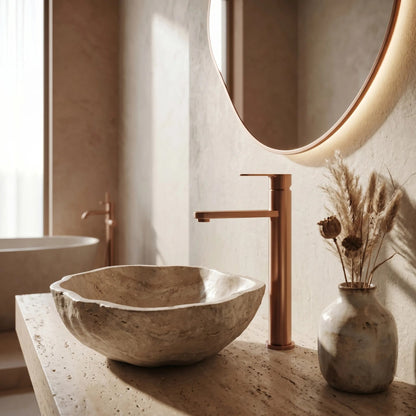 Waschbeckenarmatur Rea Arcos Brush Copper  9