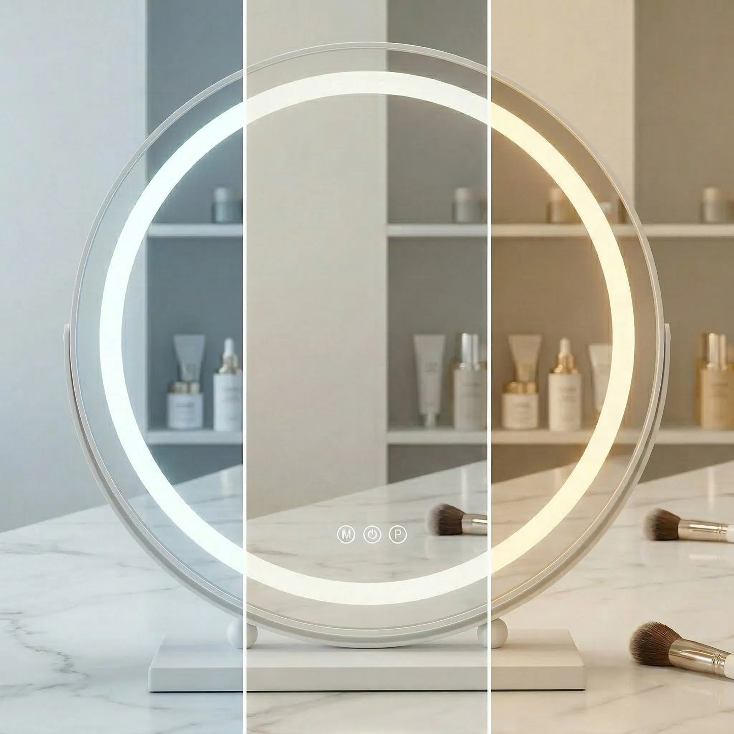 Spiegel LED MAKE-UP White 50 cm  9