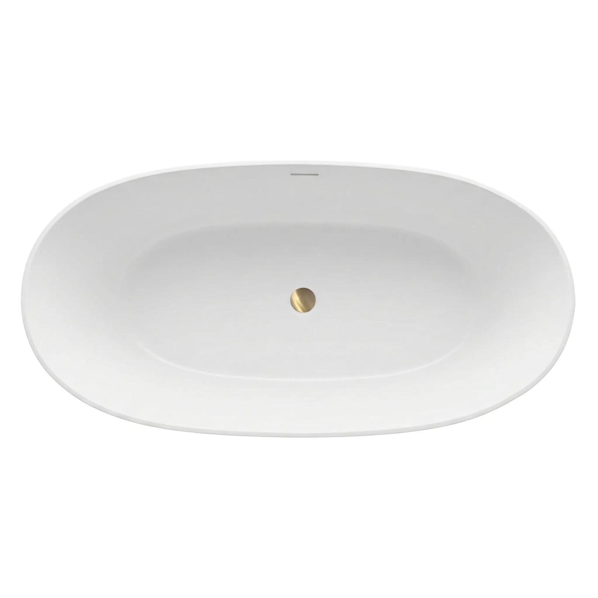 Freistehende Acrylbadewanne ROMA  170 Schwarze Stöpselabdeckung 9