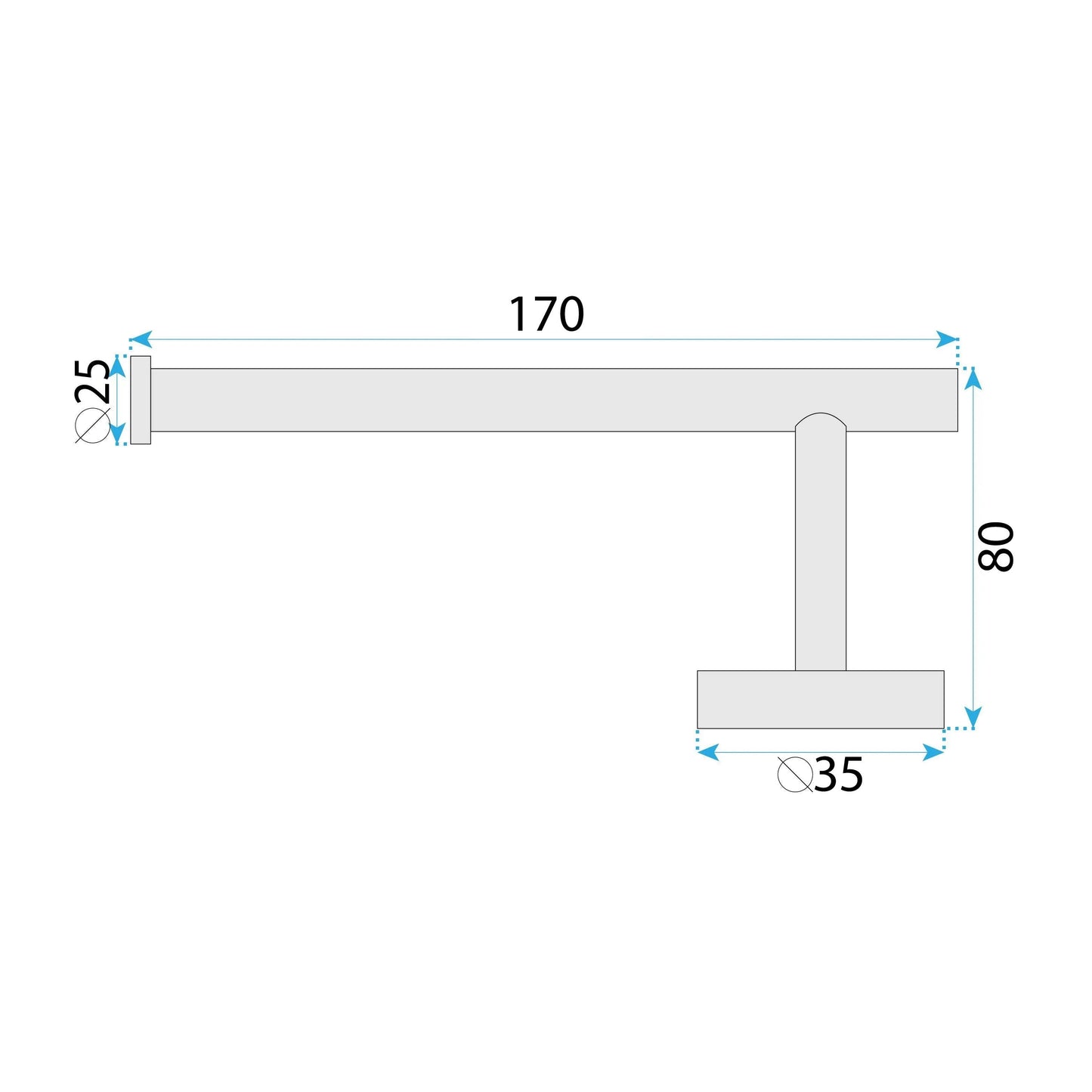 Halter für Toilettenpapier 39105 ORI Titan  9