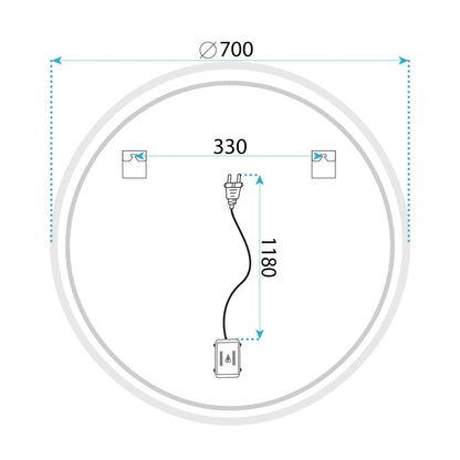 Spiegel LED SOFT 70  9