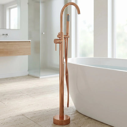 Freistehende Armatur Rea Lungo Copper  9