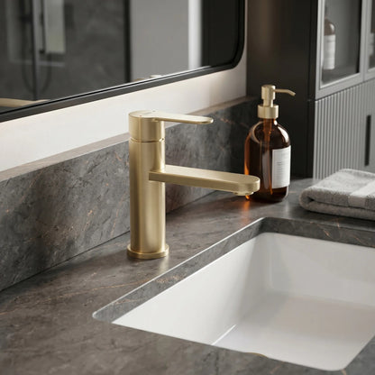 Waschbeckenarmatur Rea Arcos Brush Gold  9