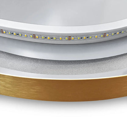 Spiegel LED OVL 50x100cm Brush Gold  9