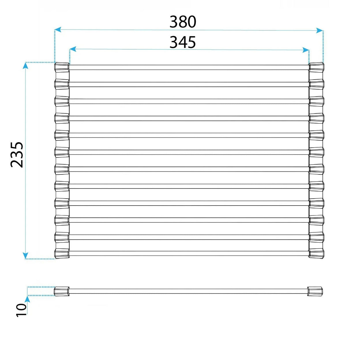 Rollbarer Abtropfständer Für Spüle REA P12298 Black 9