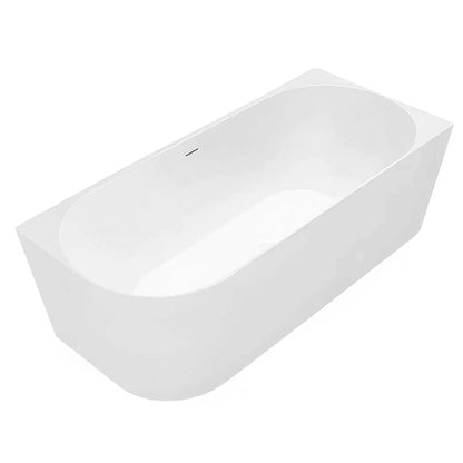 Eckbadewanne Aus Acryl REA Bellanto Slim 150 Right Schwarze Stöpselabdeckung 9