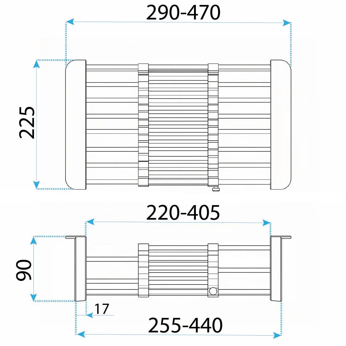 Teleskop-Abtropfständer Für Spüle REA P14487 Black 9