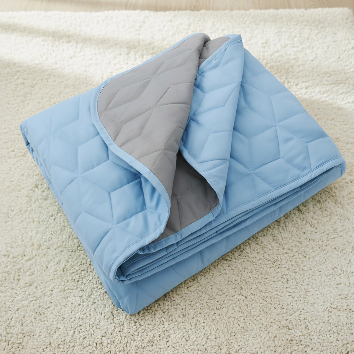 Tagesdecke Diamante L.Grey / Blue 200x220 9