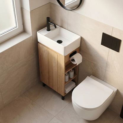 Badezimmerschrank Mit Waschbecken REA Astra 43cm 9