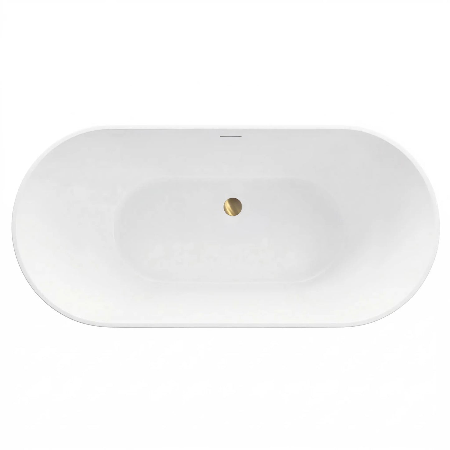 freistehende Badewanne Rea Ferrano 160 Schwarze Stöpselabdeckung 9