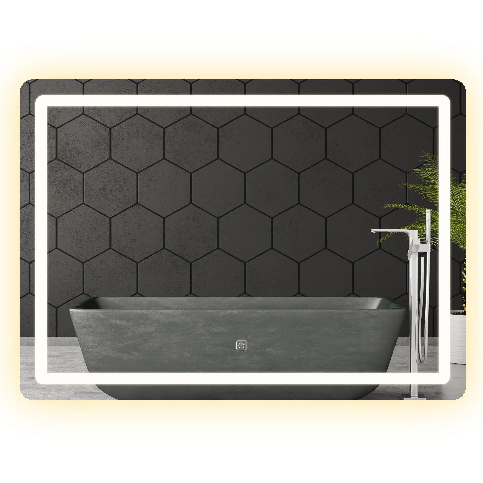 Spiegel LED 80x60cm P10407  9