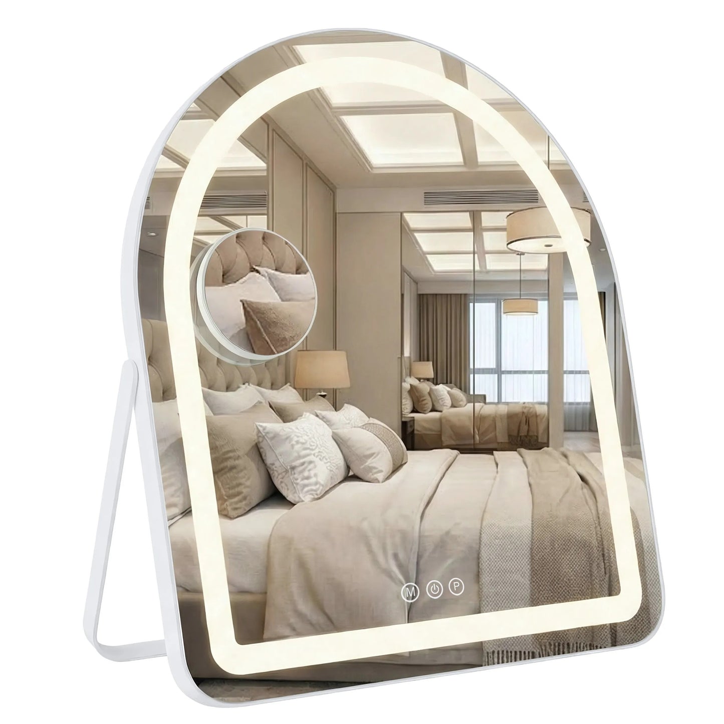 Spiegel LED GLAM White 40x45cm  9