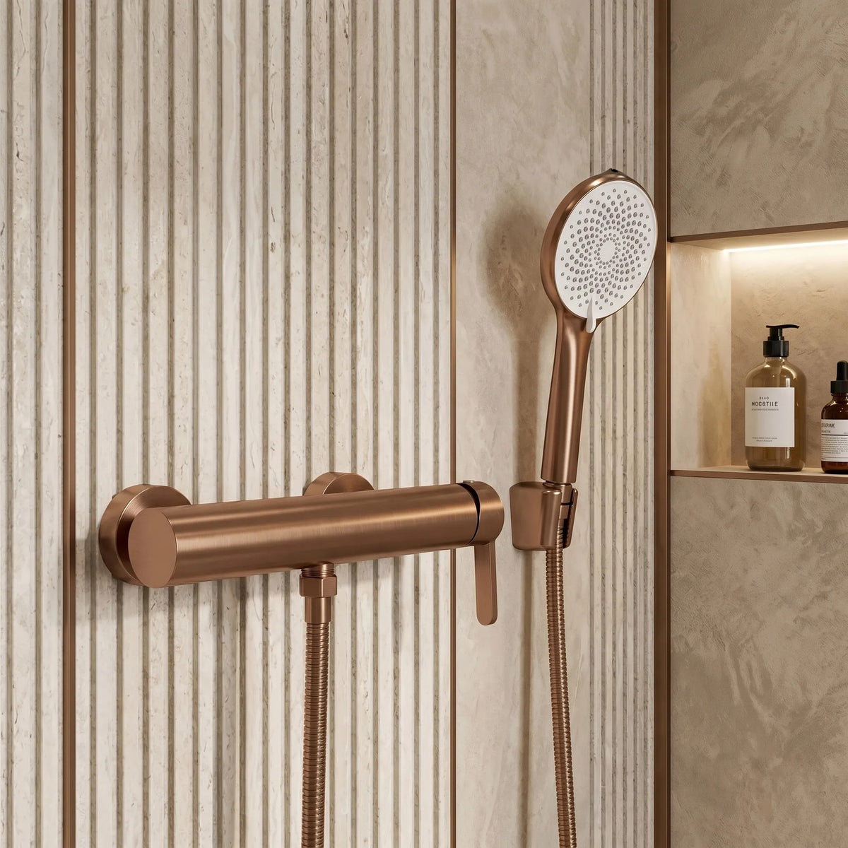 Badewannenarmatur REA Ontario Side Brush Copper 9