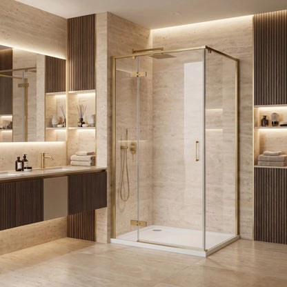 Duschkabine Rea Bruno 120x90 Brush Gold 9