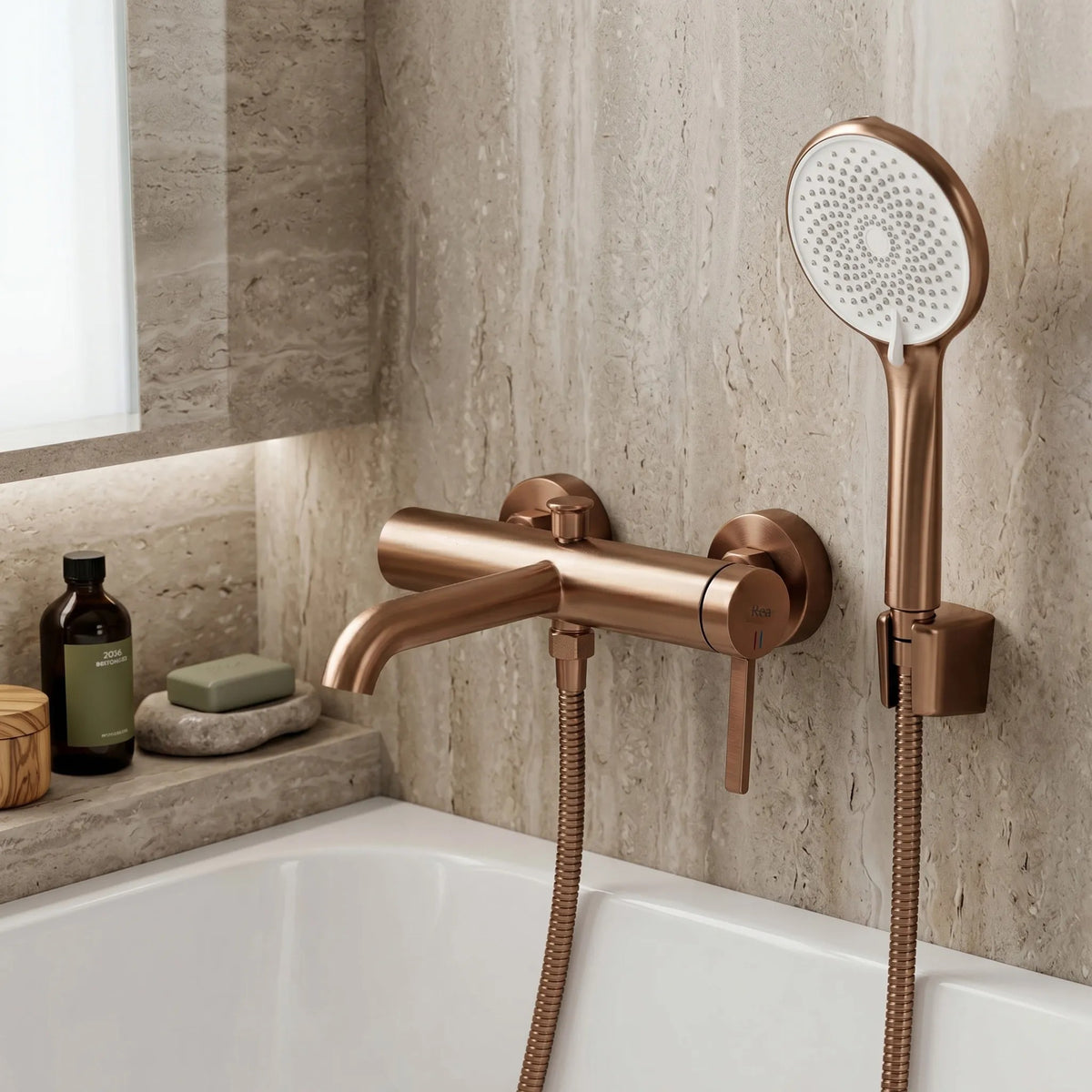 Wannenarmatur REA Rivo Brush Copper 9