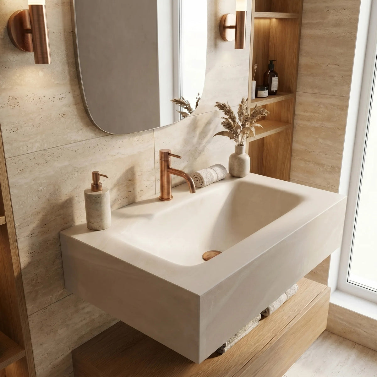 Wandwaschbecken REA Apollo Gran Cloud Sky 70 9