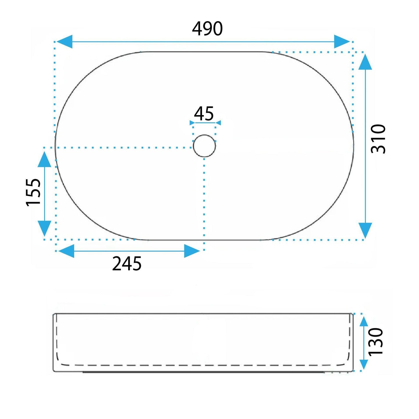 Aufsatzwaschbecken Rea Vanda Olive Matt  8