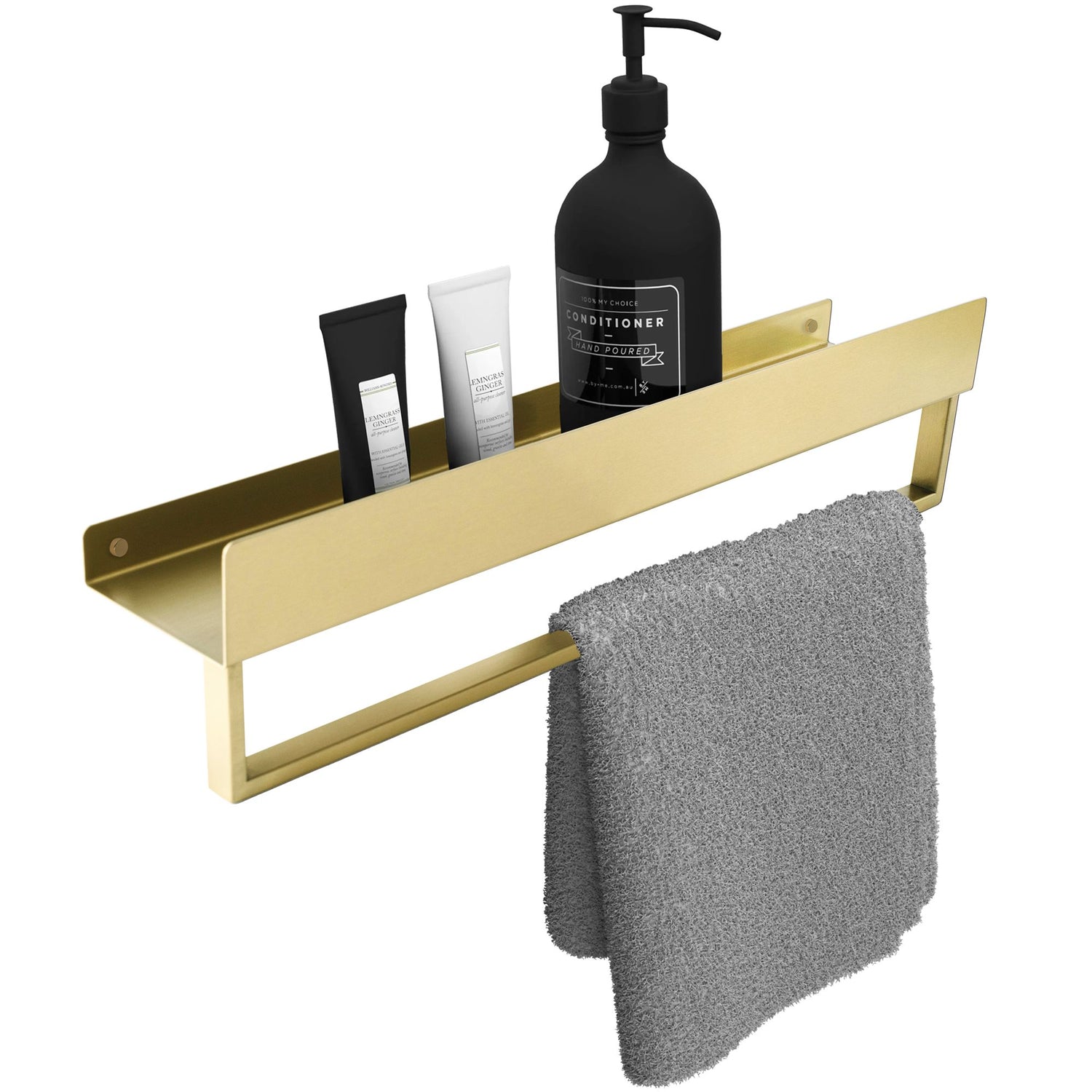 Badezimmerregal SF01 45cm gold brush  1