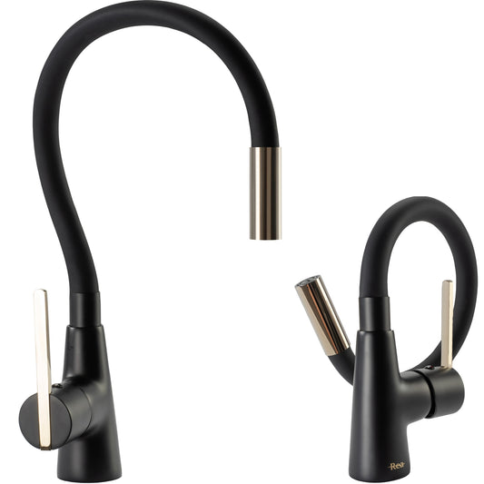 Küchearmatur Rea ICON Black/Gold  1