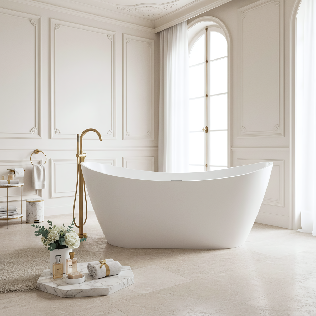 Freistehende Badewanne Rea Ferrano 180 6