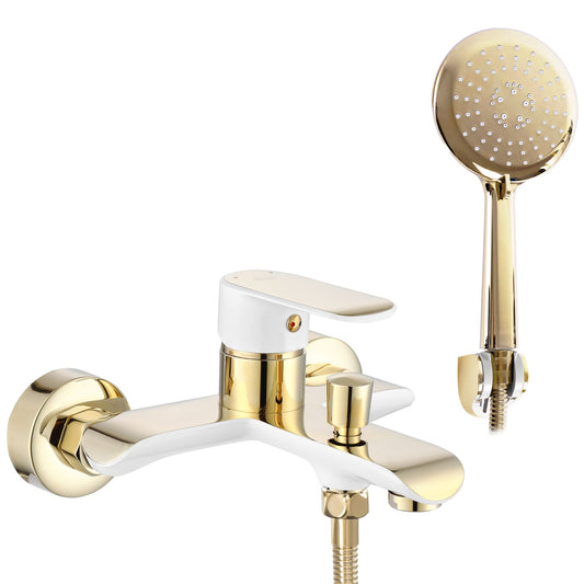 Wannenarmatur  REA Bloom White gold  1