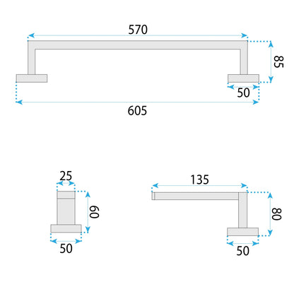 Badezimmer-accessoire-set Rio Brush Gold 4-teilig  9