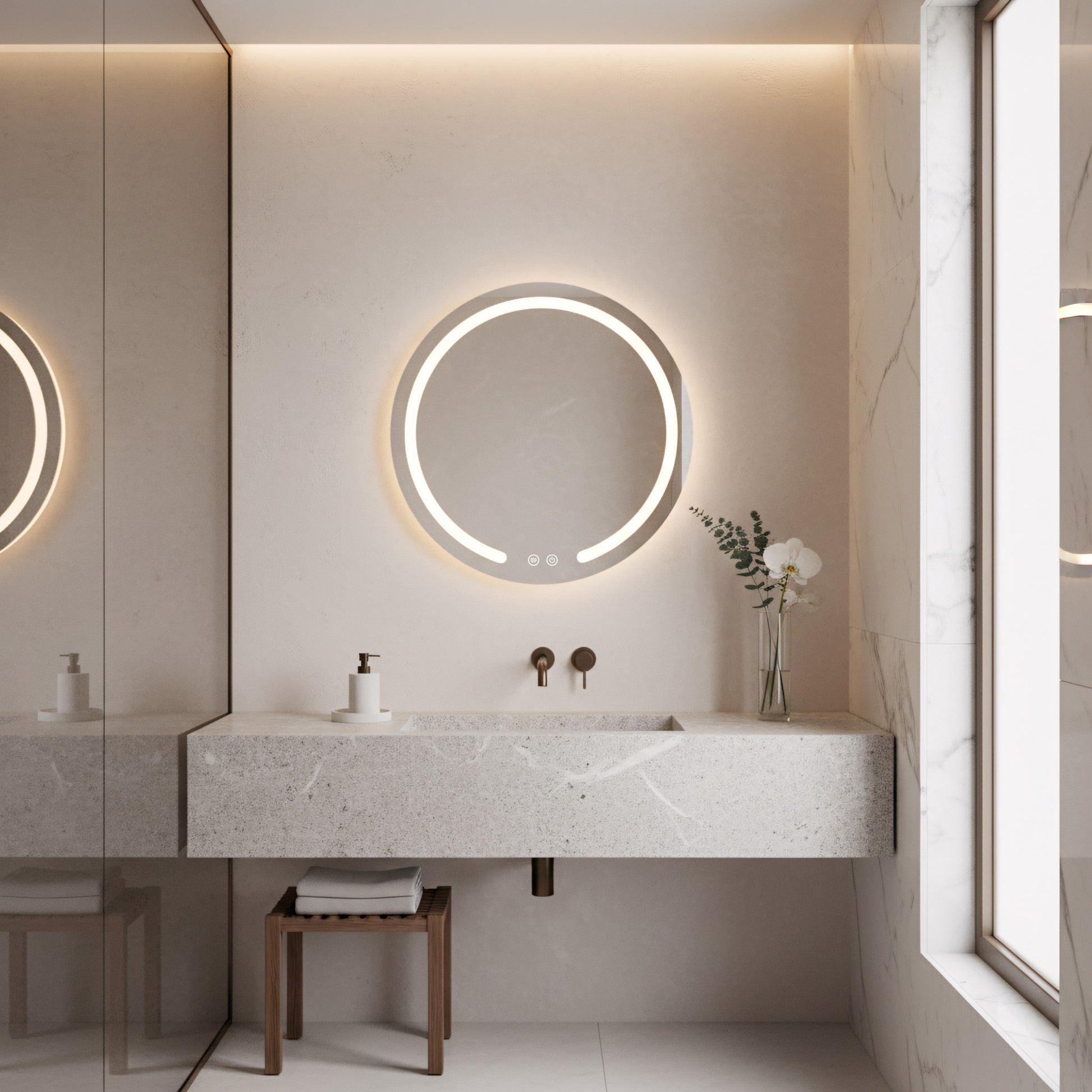 Spiegel LED 60cm Modern  7