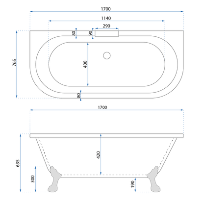 Wanne Korfu 170  10