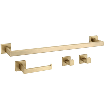 Badezimmer-accessoire-set Rio Brush Gold 4-teilig  2