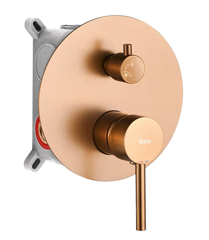 Wannenarmatur Rea Lungo Brush Copper + Box  3