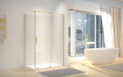 Duschkabine REA Montana Gold Brush 140x100  3