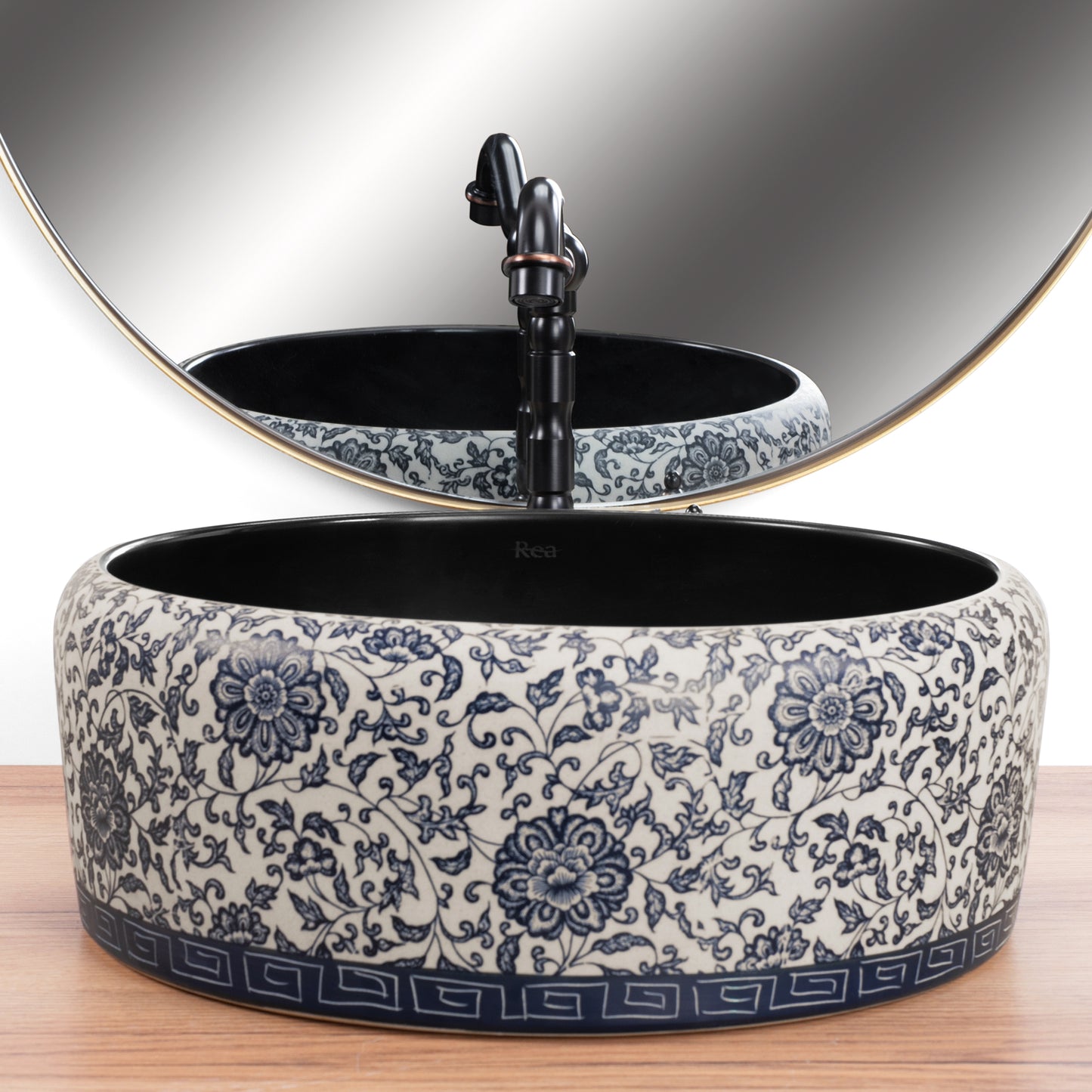 Aufsatzwaschbecken REA Florisa Black Matt  4