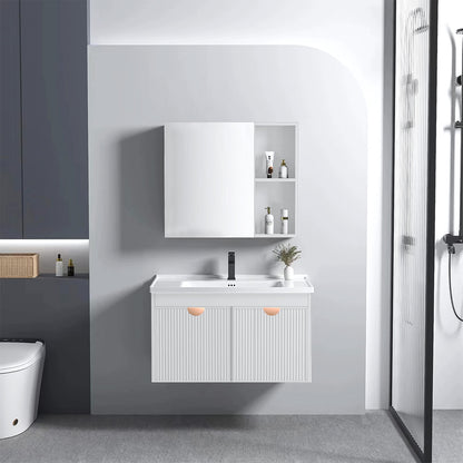 Badezimmermöbel-set Mit Waschbecken Mario 60cm White  1