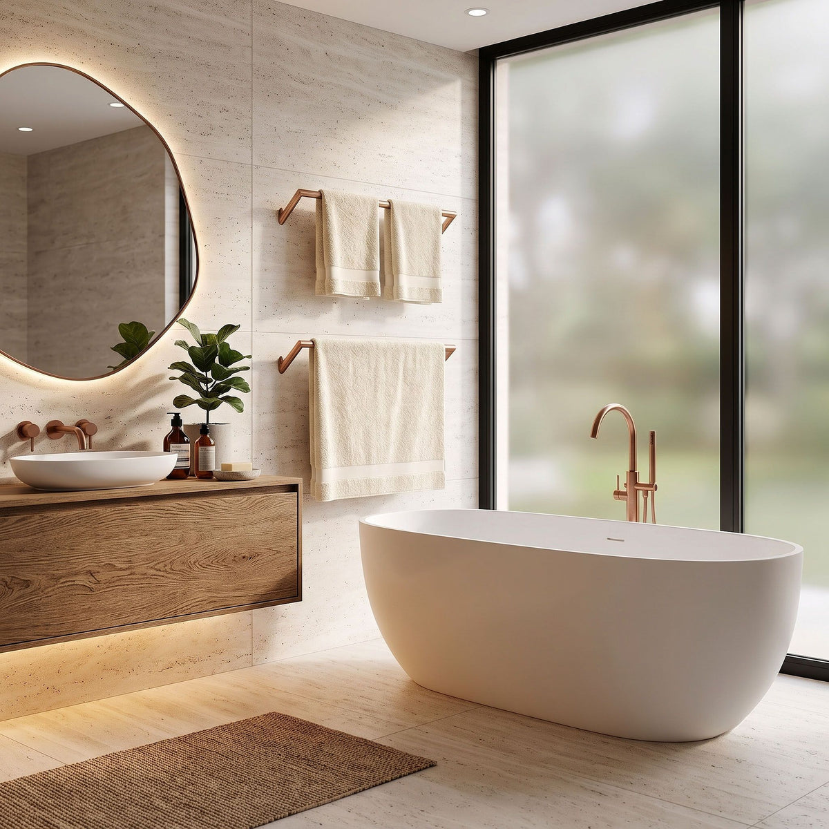 Badezimmer-Aufhänger Will Brush Copper 3