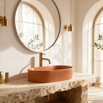 Aufsatzwaschbecken Rea Vanda Cinnamon Matt  1