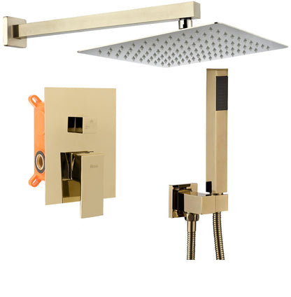 Unterputz Duschset BENTO GOLD + BOX  1