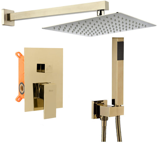 Unterputz Duschset BENTO GOLD + BOX  1