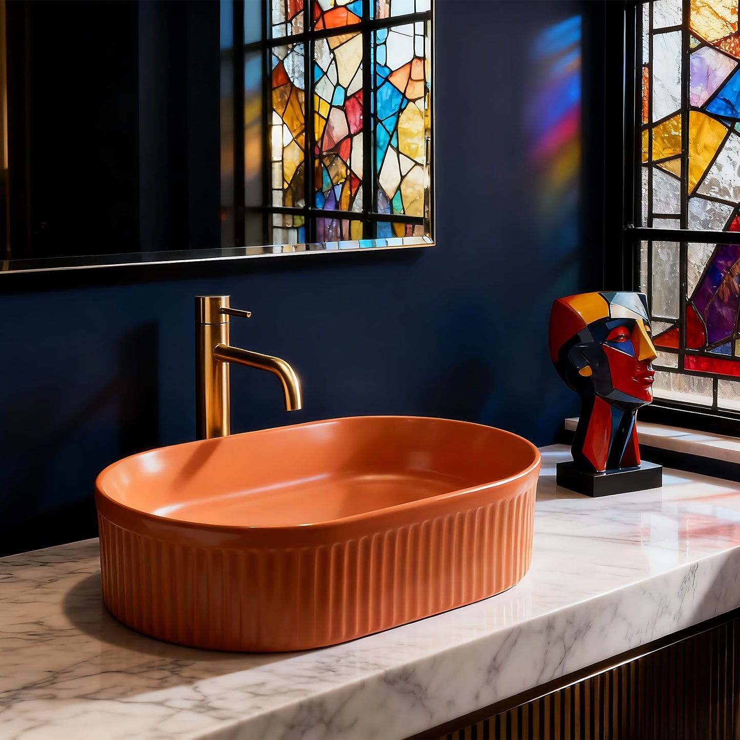 Aufsatzwaschbecken Rea Vanda Cinnamon Matt  3