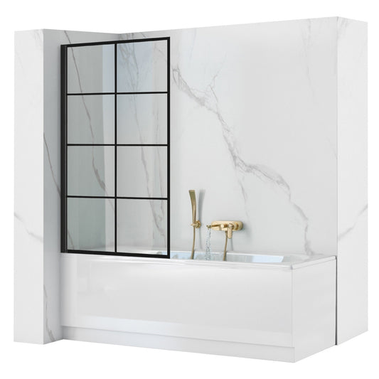 Badewanneaufsatz Rea Lagos-1 Fix 70 Black  1