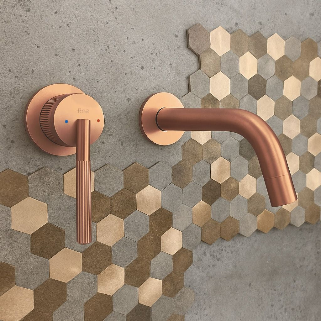 Unterputz Armatur Rea Owen Gold Copper + Box  5