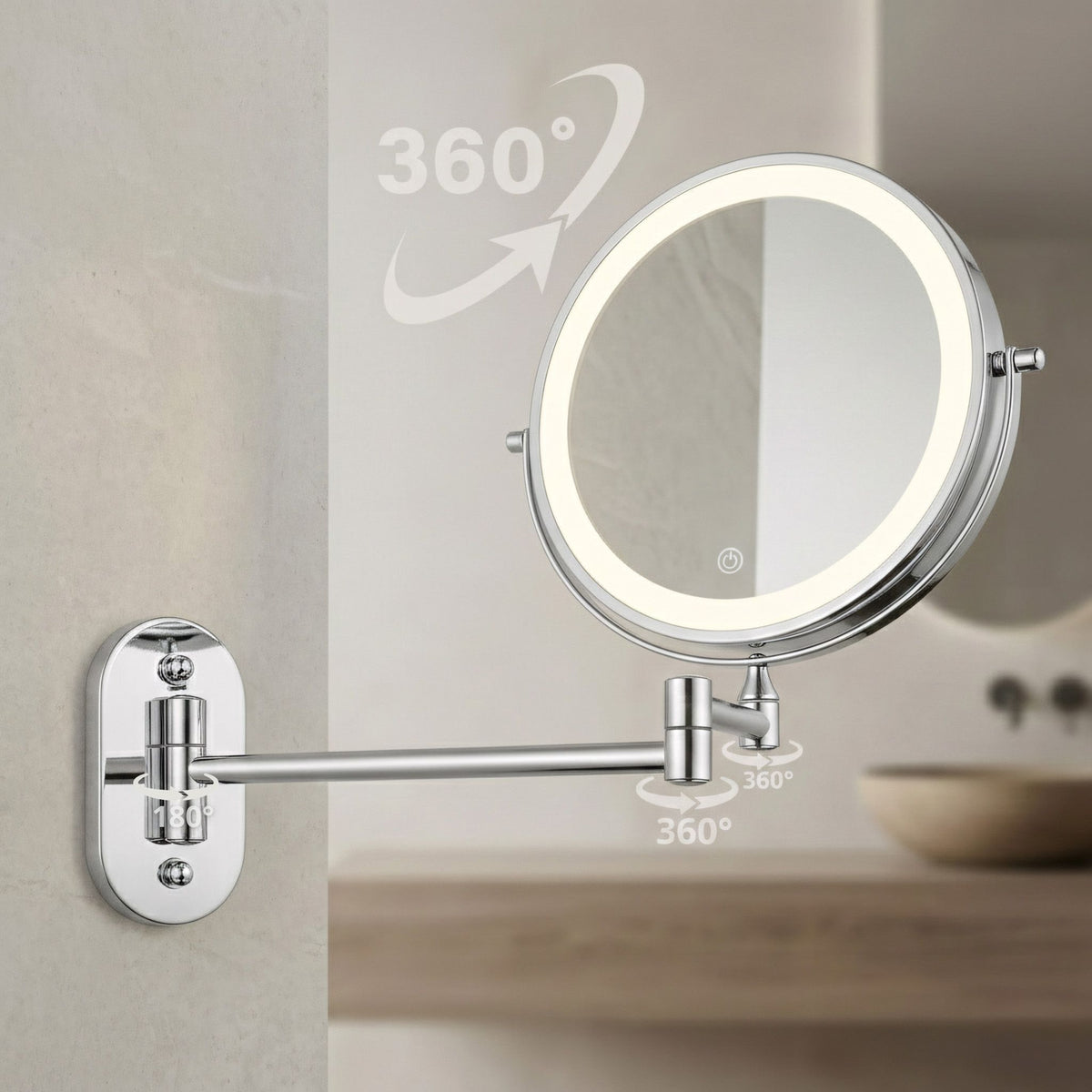 Spiegel LED Glow Chrome  5