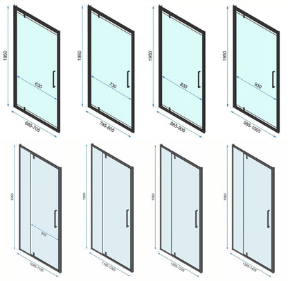 Eckdusche Rapid Swing 90 x 90 16