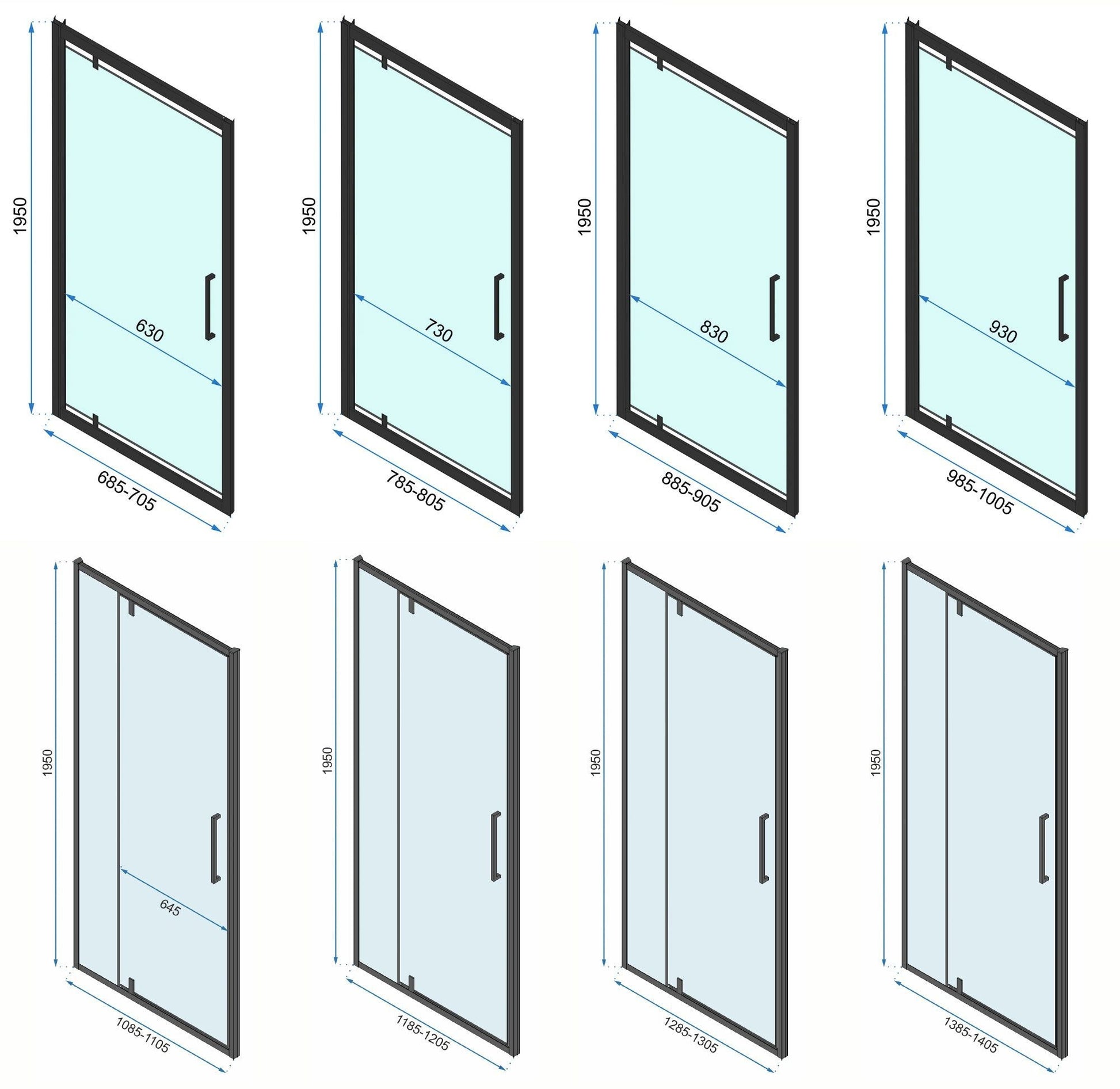 Eckdusche Rapid Swing 90 x 100 16
