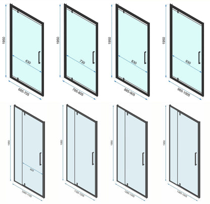 Eckdusche Rapid Swing 90 x 80 16