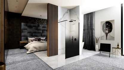 Duschwand Rea Aero Ombre Black/Black 120  4