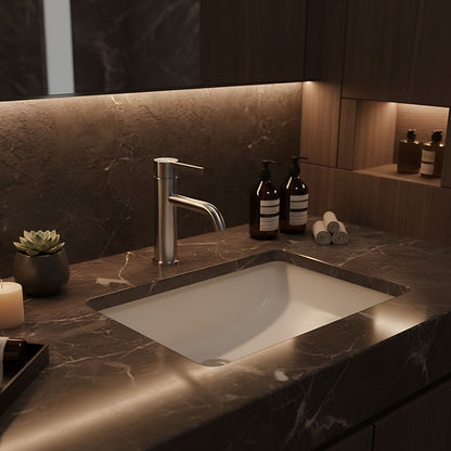 Waschbeckenarmatur Rea Foster Nickel Brush Low  10