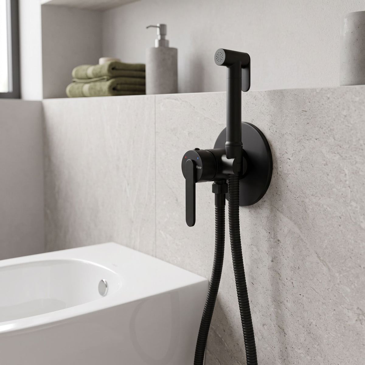 Bidetarmatur Rea Ontario Black 6