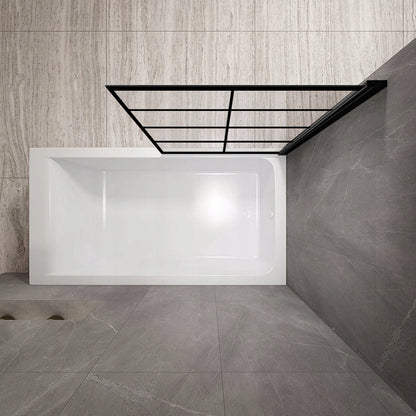 Badewanneaufsatz Rea Lagos-1 Fix 70 Black  3